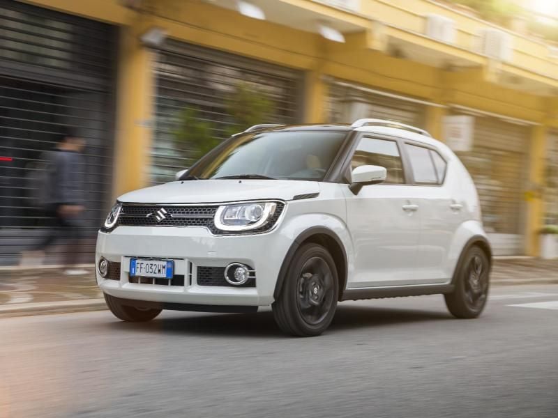 Mini-Suv: Der Suzuki Ignis ist ein besonders kleiner Geländewagen - er misst nur 3,70 Meter. Foto: Suzuki