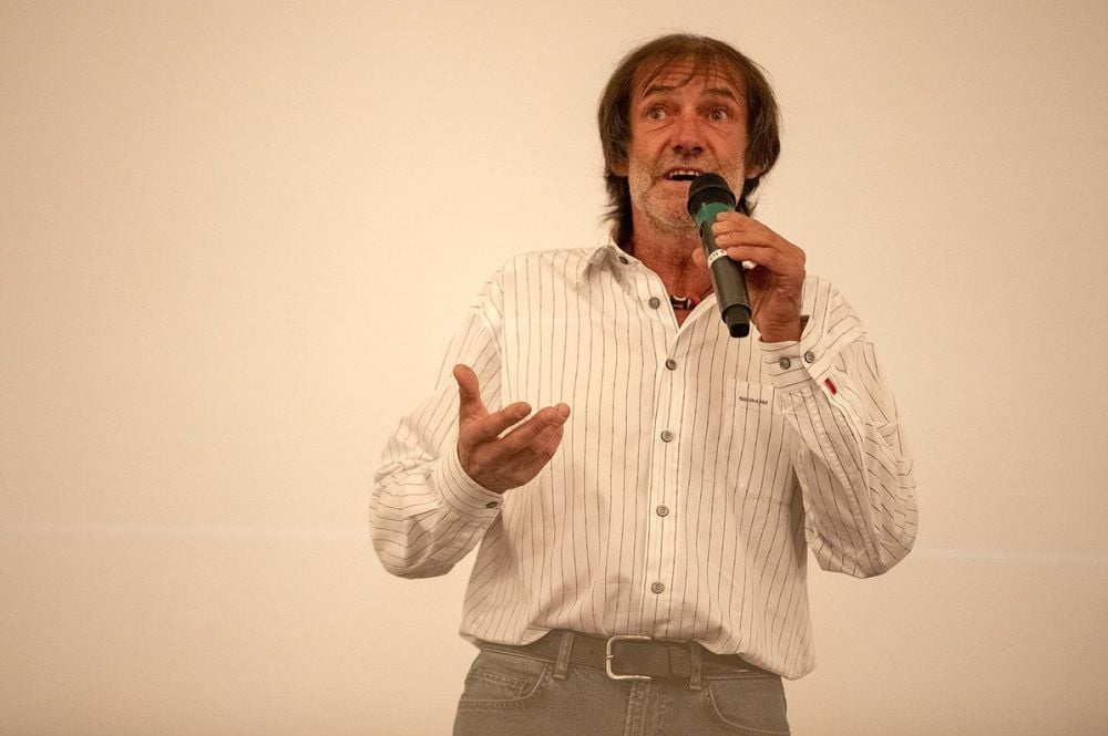 Hans Kammerlander bei seinem Vortrag vor einem Jahr in Ballenstedt.