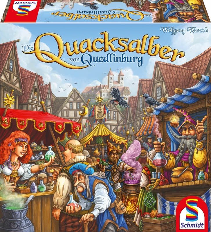 Das Brettspiel „Die Quacksalber von Quedlinburg“ ist im Verlag „Schmidt Spiele“ erschienen.