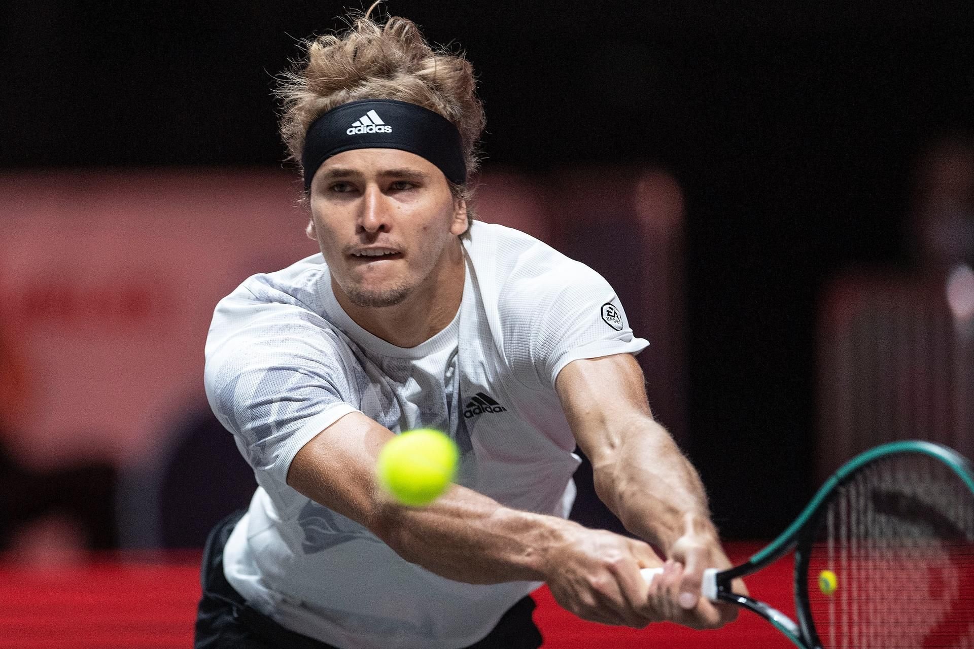 Alexander Zverev bei seinem Sieg gegen Lloyd Harris