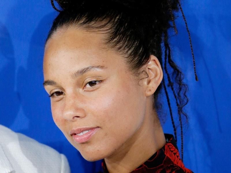 Alicia Keys auf dem roten Teppich bei den MTV Video Music Awards (VMA) in New York. Foto: Jason Szenes