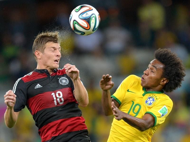 Deutschland und Brasilien könnten Wissenschaftlern nach im WM-Finale aufeinander treffen. Foto: Thomas Eisenhuth/