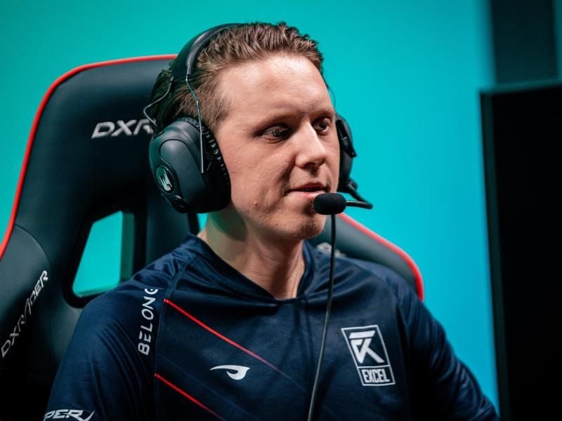 Ex-LEC-Spieler Petter „Hjarnan” Freyschuss steht mit Team GamerLegion im Viertelfinale. Foto: Michal Konkol/Riot Games/dpa
