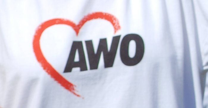 Schriftzug der Awo.