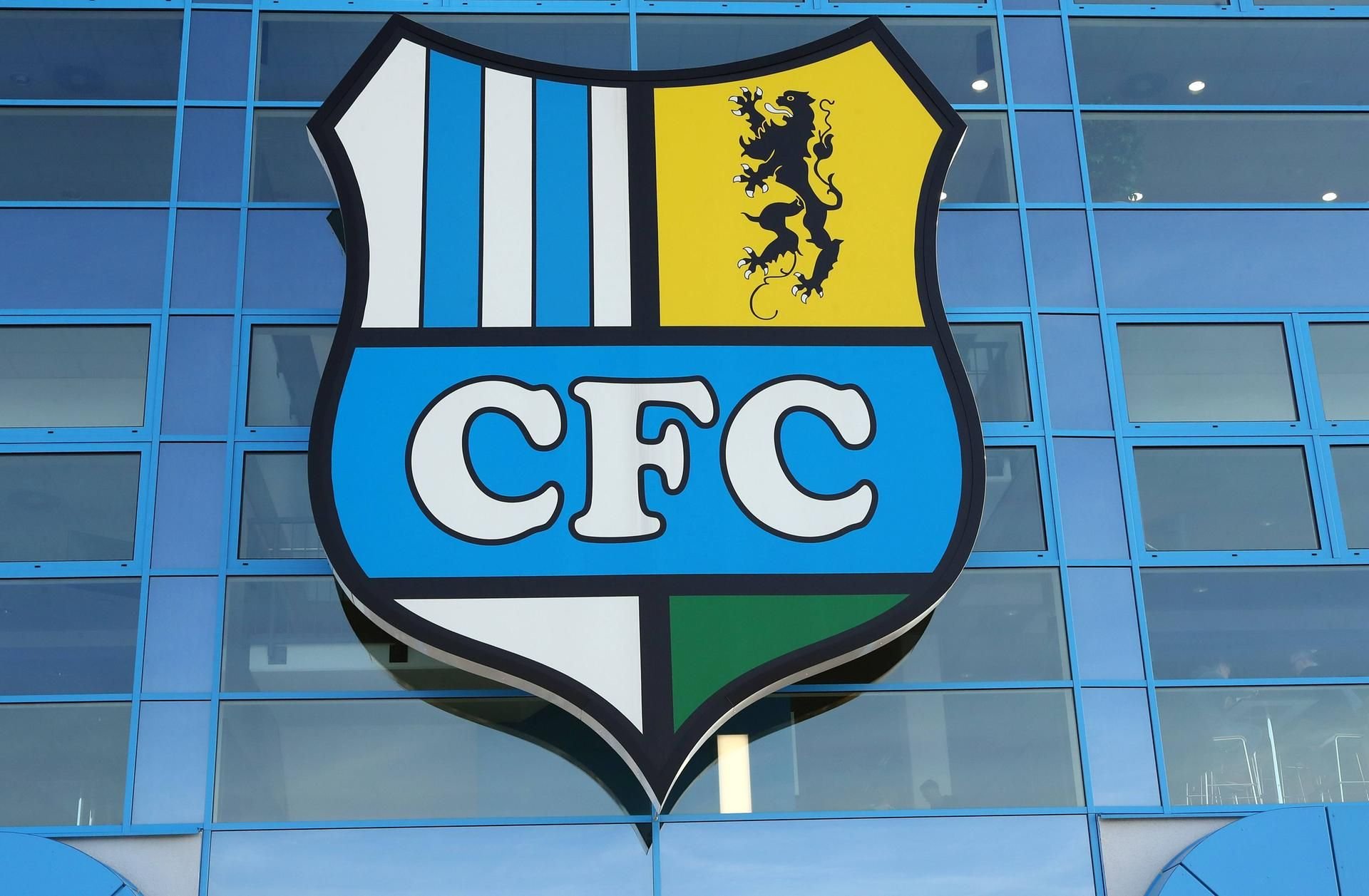 Das Wappen des Chemnitzer FC.