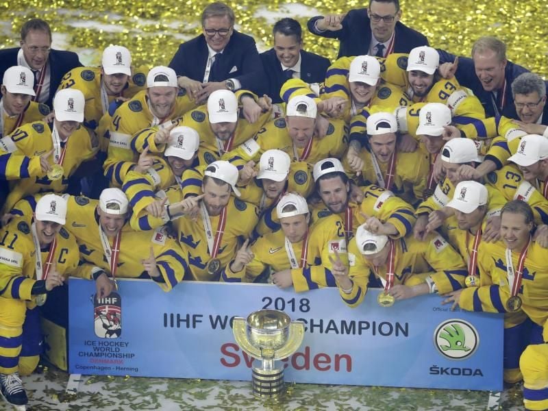 Die Schweden gewannen das dramatische WM-Finale. Foto: Petr David Josek/AP