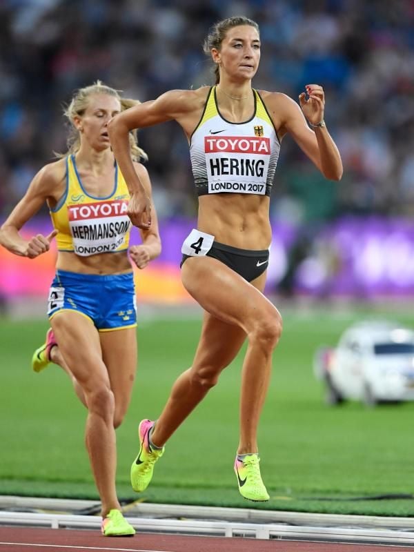 Christina Hering rannte ins Halbfinale über 800 Meter. Foto: Rainer Jensen