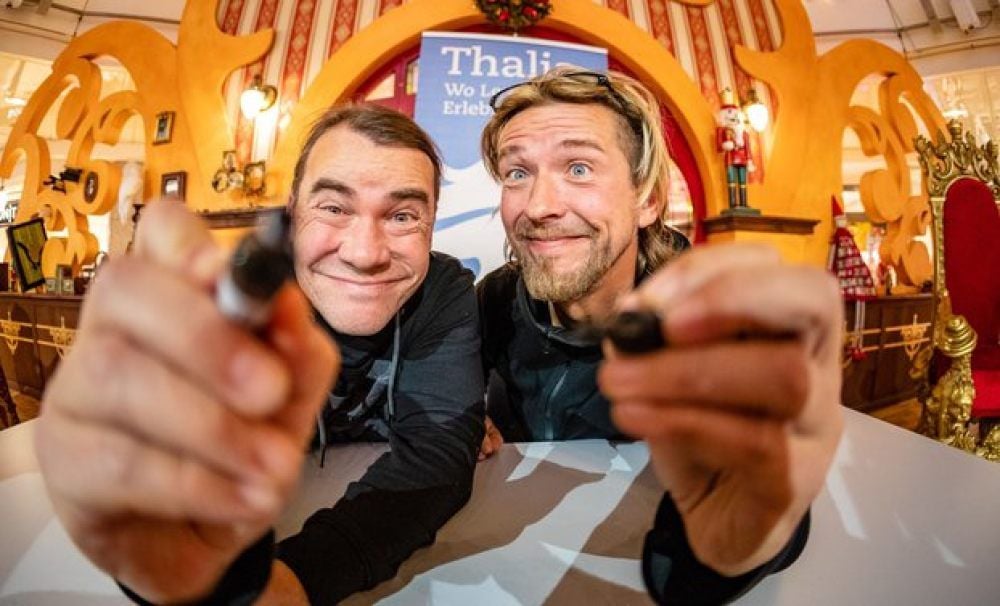 Das Komiker-Duo Elsterglanz
