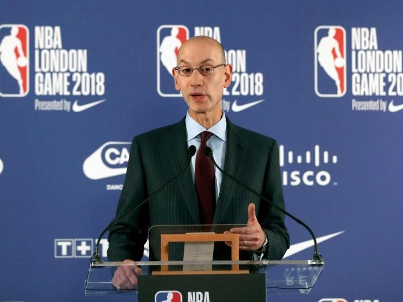 NBA-Commissioner Adam Silver verlängerte seinen Vertrag. Foto: Simon Cooper/PA Wire