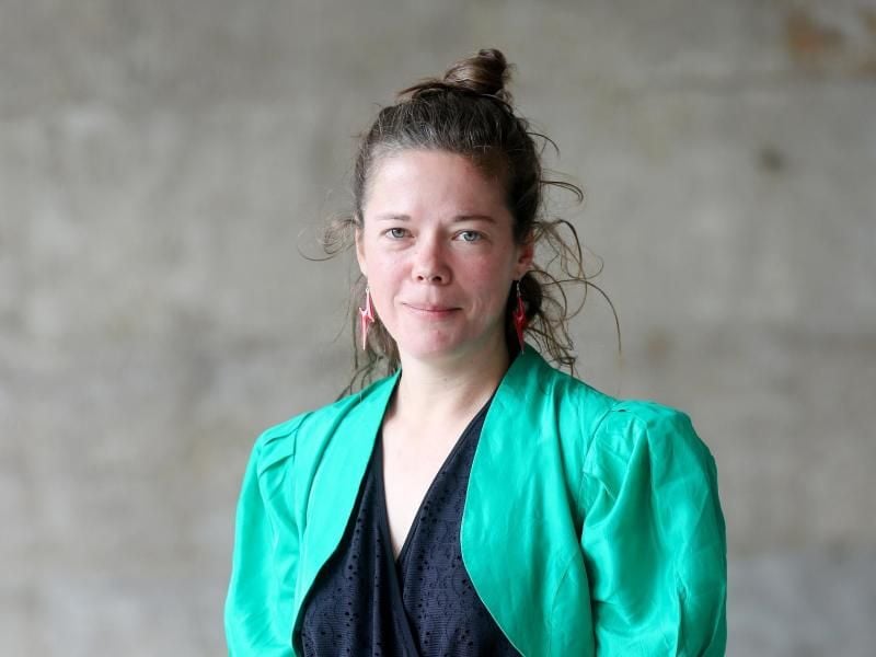 Die Preisträgerin des Mülheimer Dramatiker Preises, Anne Lepper. Foto: Roland Weihrauch
