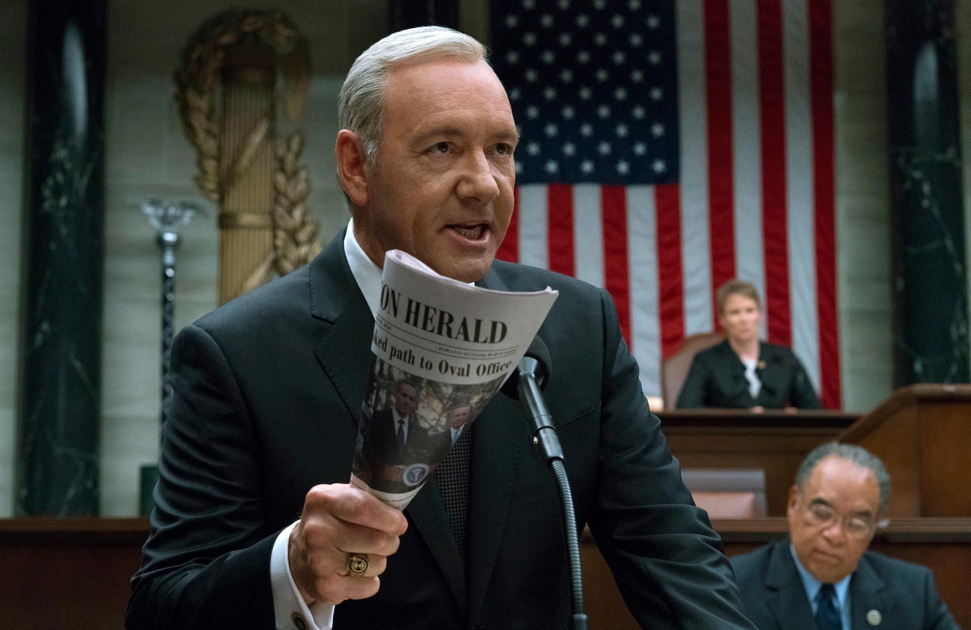 Kevin Spacey als Francis Underwood in einer Szene von House of Cards.