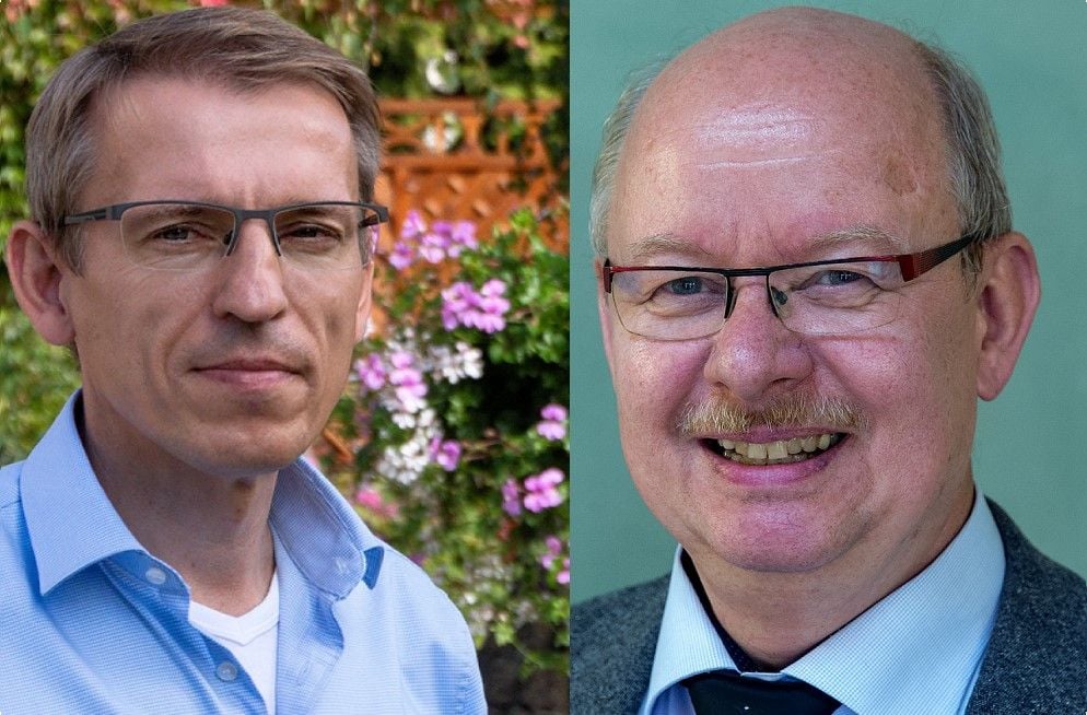 Bürgermeisterwahl in Schkopau: Torsten Ringling und Amtsinhaber Andrej Haufe (CDU, r.) sind noch im Rennen.