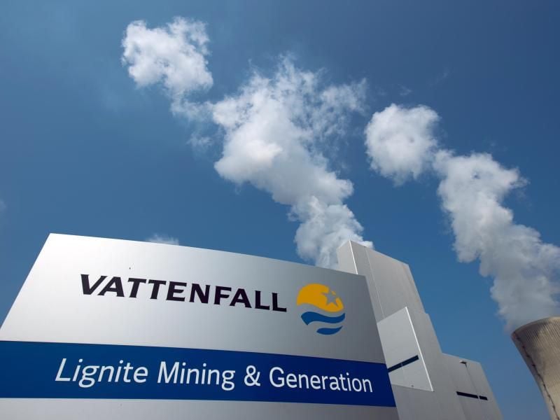 Das Braunkohlekraftwerk von Vattenfall. Foto: Arno Burgi/Archiv