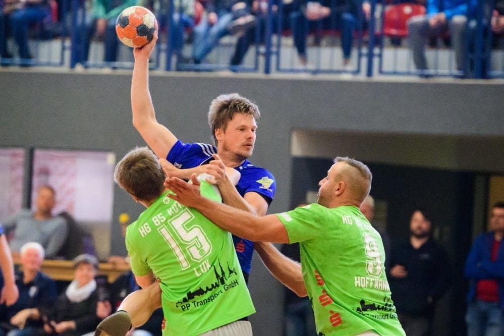 Kapitän Ants Benecke, hier im letzten Spiel der vergangenen Saison gegen Köthen, will seine Laufbahn in der HCB-Ersten beenden.