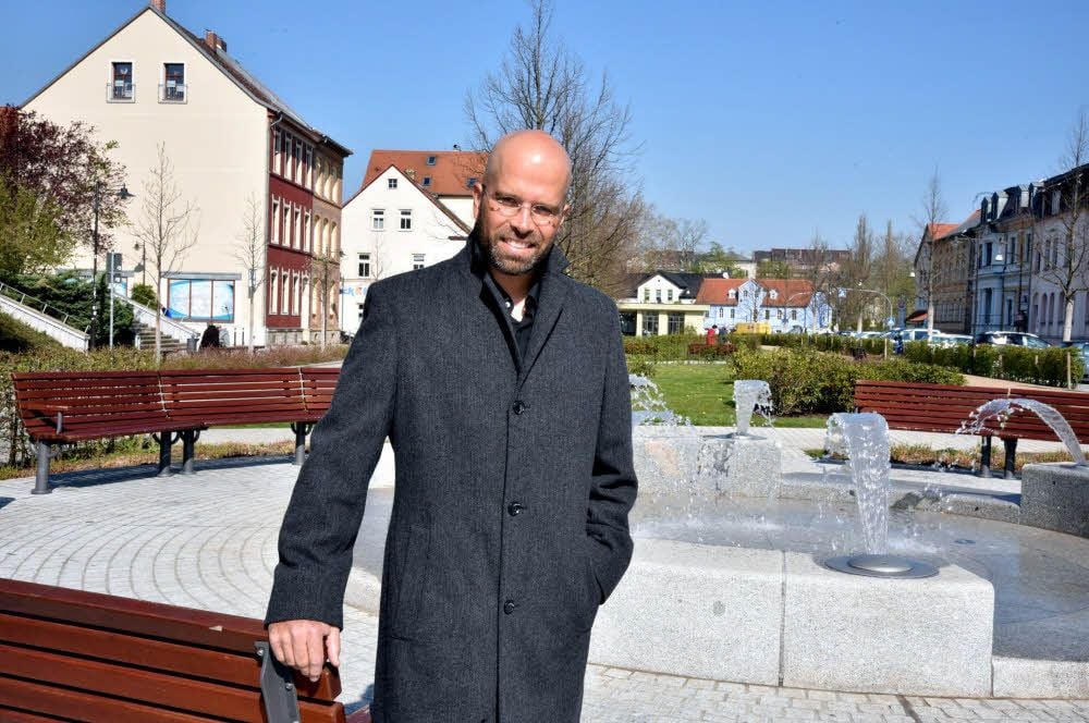 Die neugestaltete Promenade gehört für Robert Habermann zu den schönsten Ecken in seiner Heimatstadt Weißenfels.