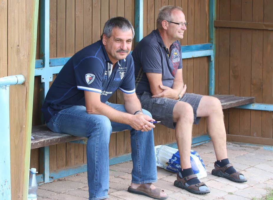 Thomas Vinzens (l.) und sein Co.-Trainer Uwe Schievelbein