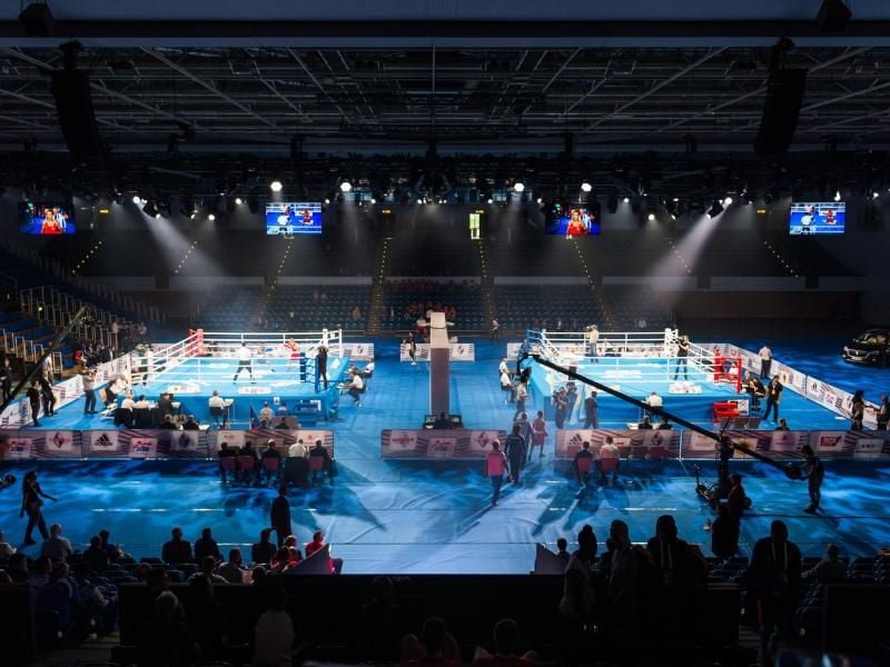 Die AIBA World Boxing Championships finden vom 25. August bis 2. September in Hamburg statt. Foto: Christophe Gateau