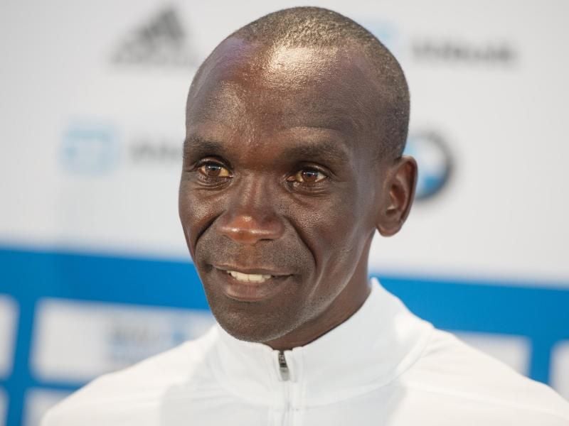 Eliud Kipchoge will eine Zeit unter zwei Stunden schaffen. Foto: Arne Immanuel Bänsch