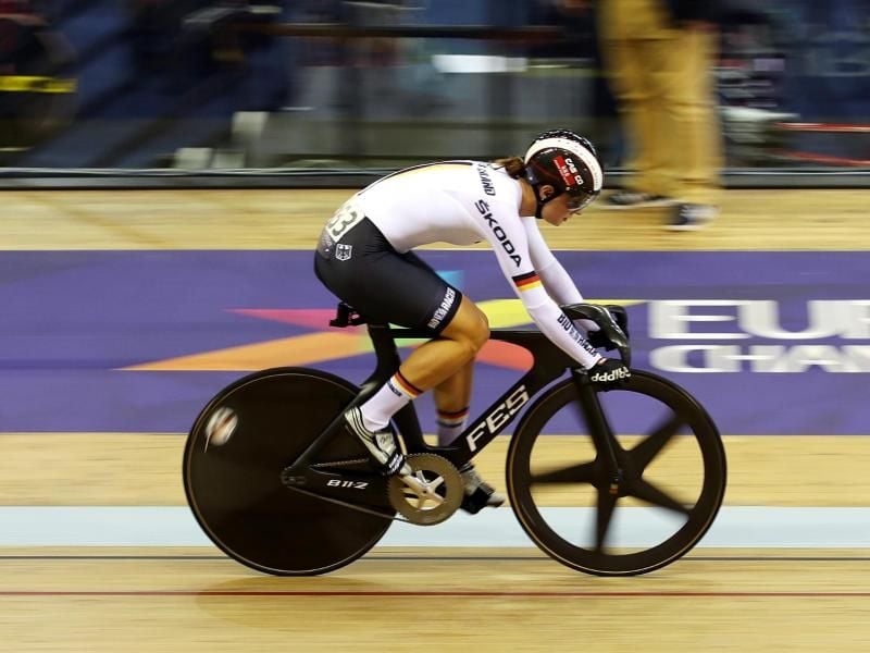 Miriam Welte wurde im 500-Meter-Zeitfahren Zweite. Foto: John Walton/PA Wire