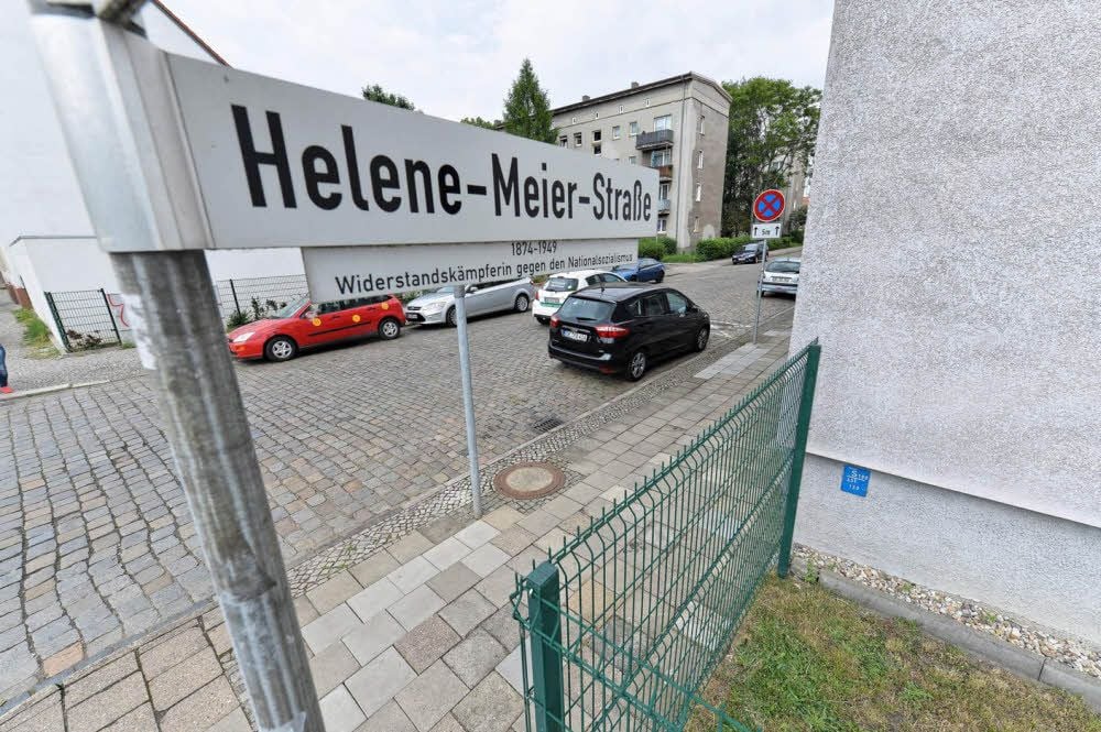 Die Helene-Meier-Straße war früher die Luisenstraße.