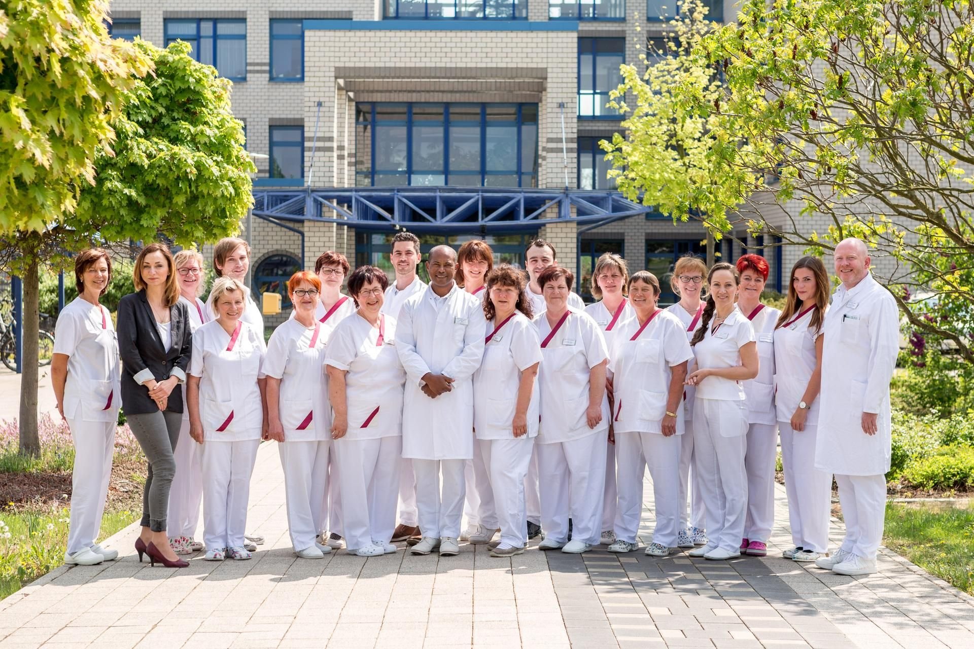 Das Team der Klinik für Hals-Nasen-Ohren-Heilkunde am Georgius-Agricola Klinikum in Zeitz.