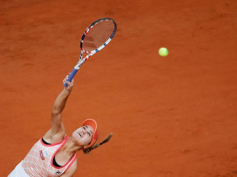 Sofia Kenin steht im Finale der French Open. Foto: Christophe Ena/AP/dpa