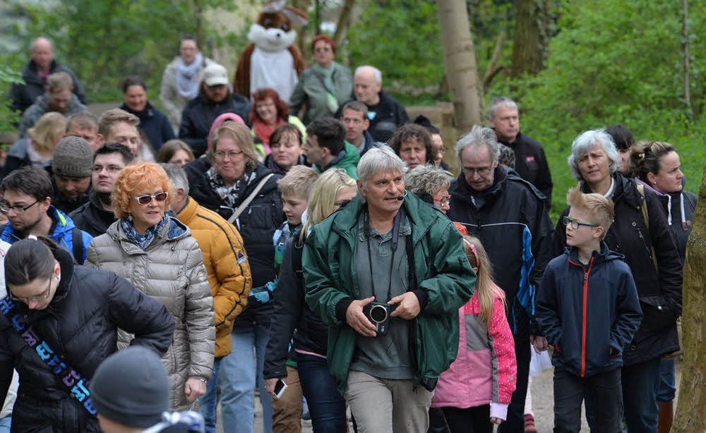 Das Interesse am Spaziergang durch den Zoo war wieder groß.