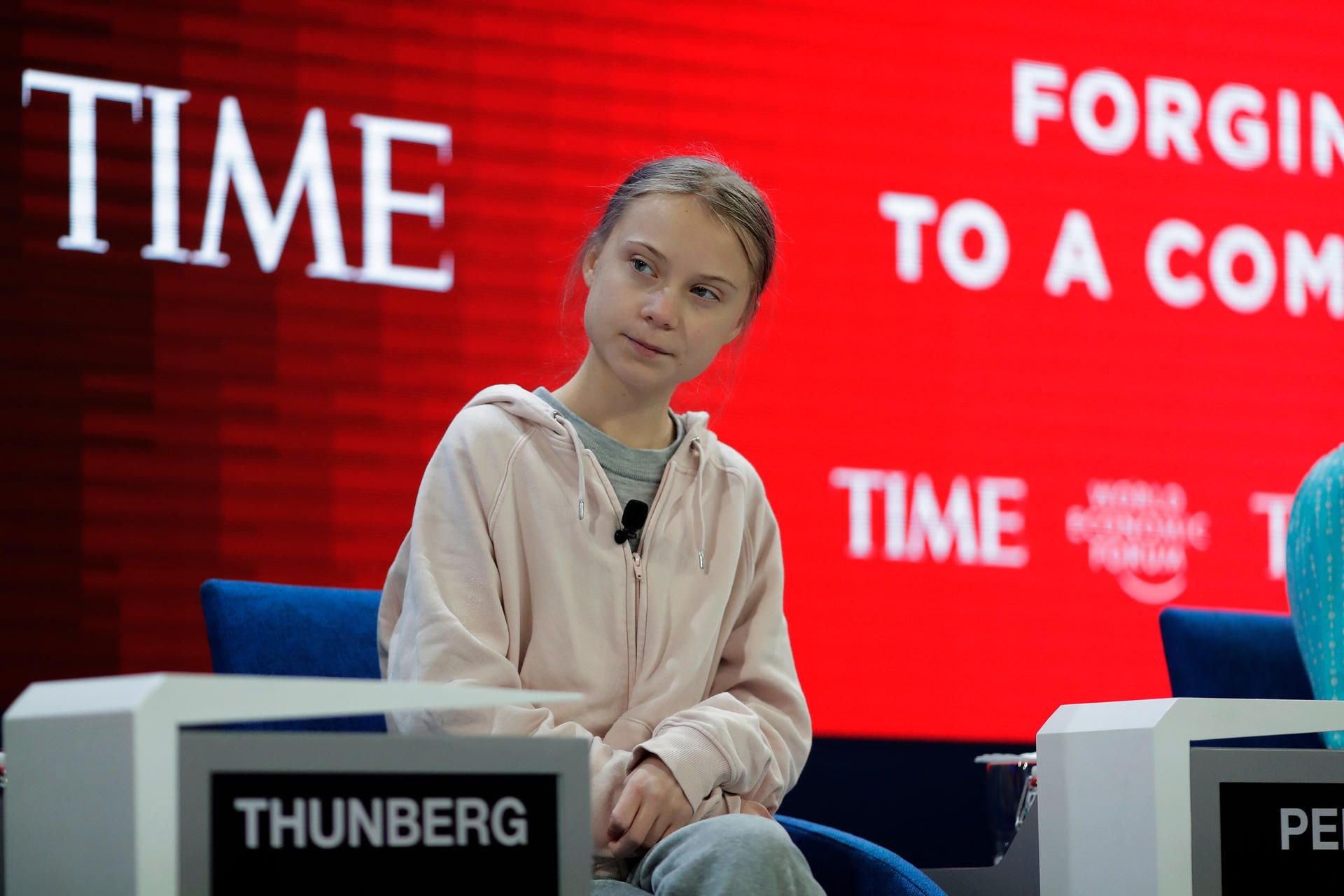 Greta Thunberg bei der Eröffnungssitzung des Weltwirtschaftsforums (WEF) in Davos