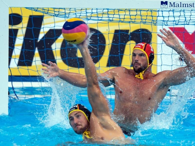 Die deutschen Wasserballer besiegten Südafrika mit 25:5. Foto: Bernd Thissen