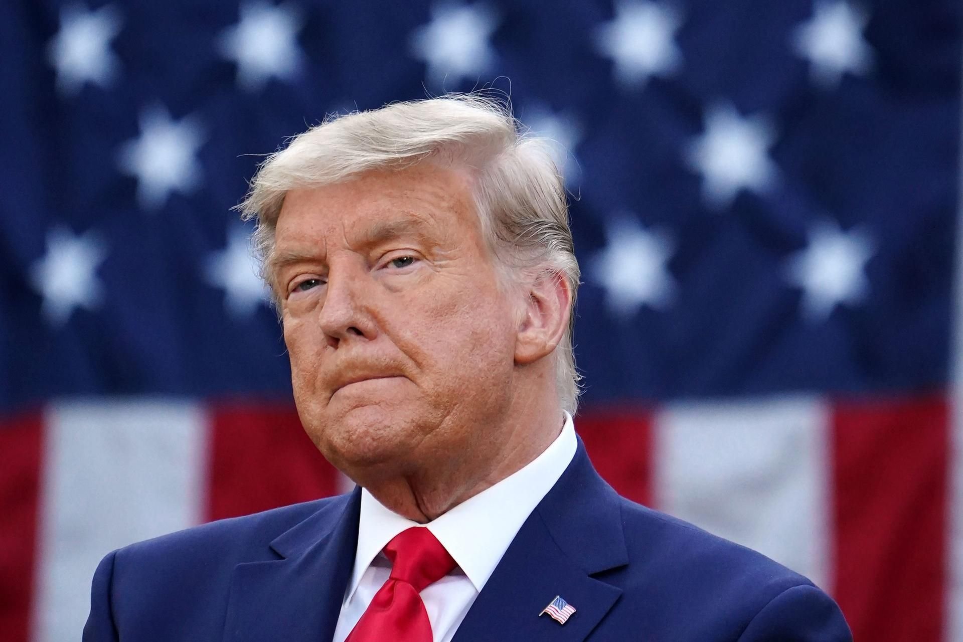 Donald Trump ungewöhnlich grau