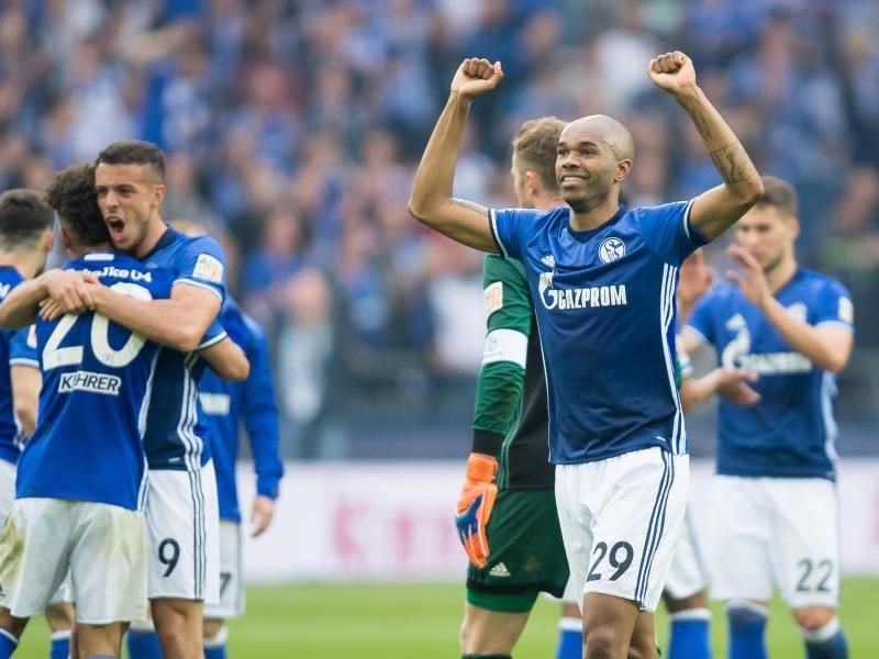 Schalker Erfolgsgarant: Abwehrspieler Naldo (r). Foto: Guido Kirchner
