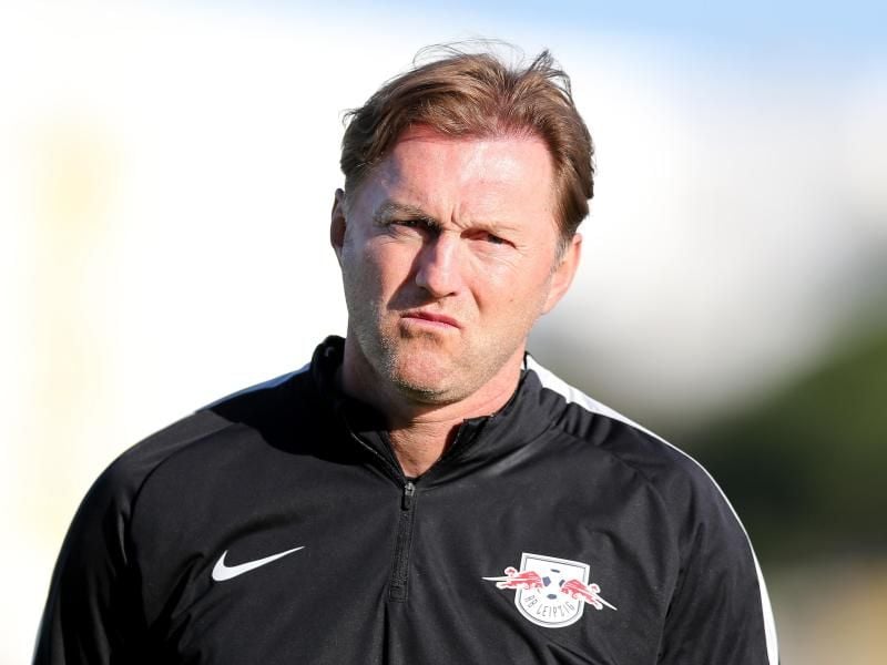 Leipzigs Trainer Ralph Hasenhüttl monierte die Leistung seiner Spieler. Foto: Jan Woitas