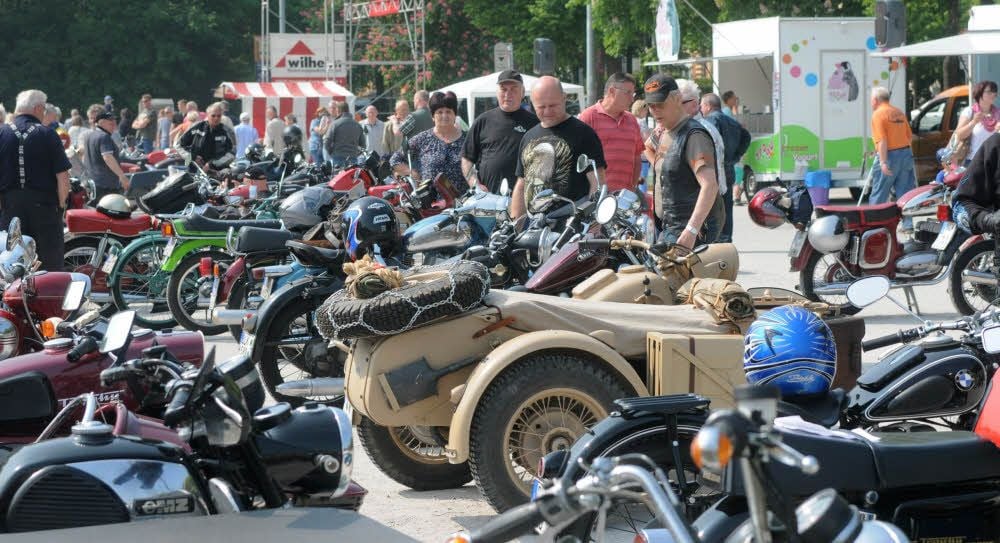 Eine Vielzahl von Motorrädern gab es beim Oldtimertreffen im vergangenen Jahr zu bestaunen. Auch 2019 wird es wieder stattfinden.