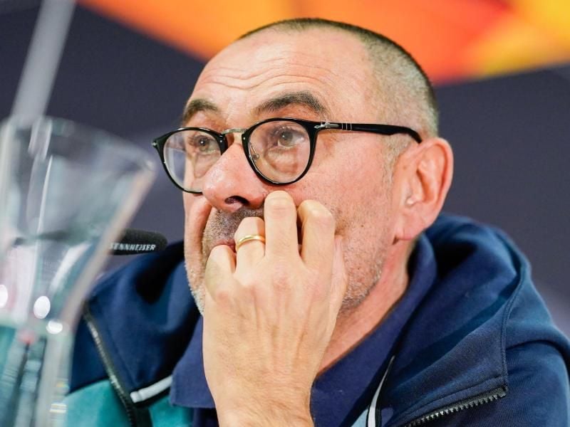 Saß zum ersten Mal als Juventus-Trainer auf der Bank: Maurizio Sarri. Foto: Uwe Anspach