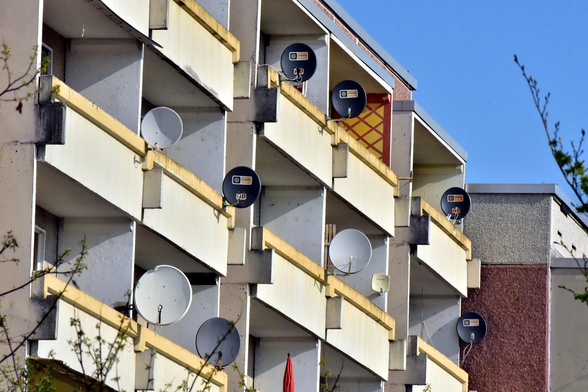 Blick auf einen Wohnblock in der Weißenfelser Neustadt.