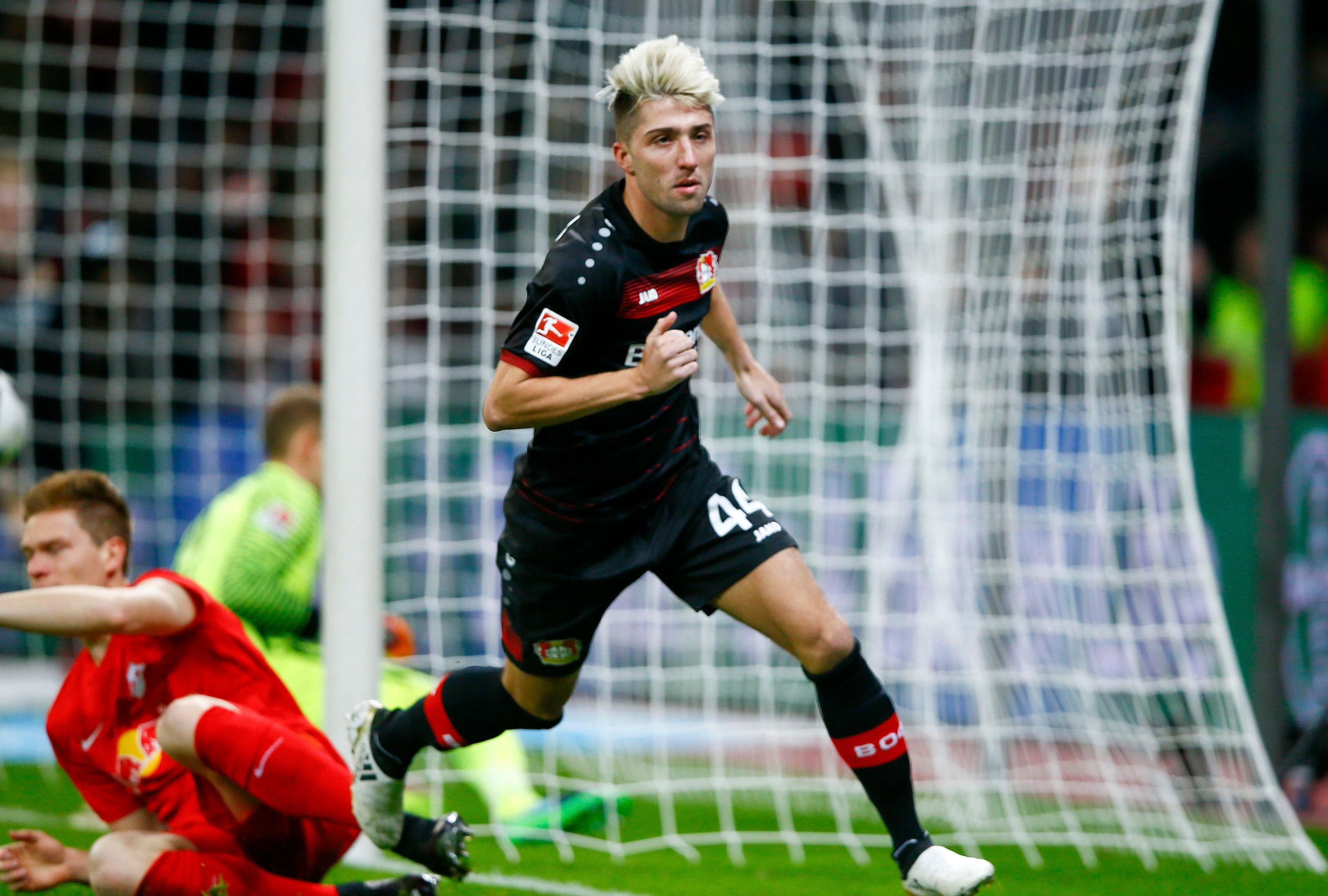 Bayer Leverkusens Kevin Kampl läuft künftig für RB Leipzig auf.