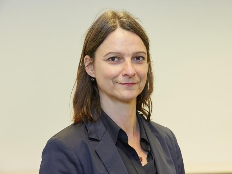 Die Vorsitzende des DGB-Hamburg Katja Karger. Foto: Georg Wendt/Archiv
