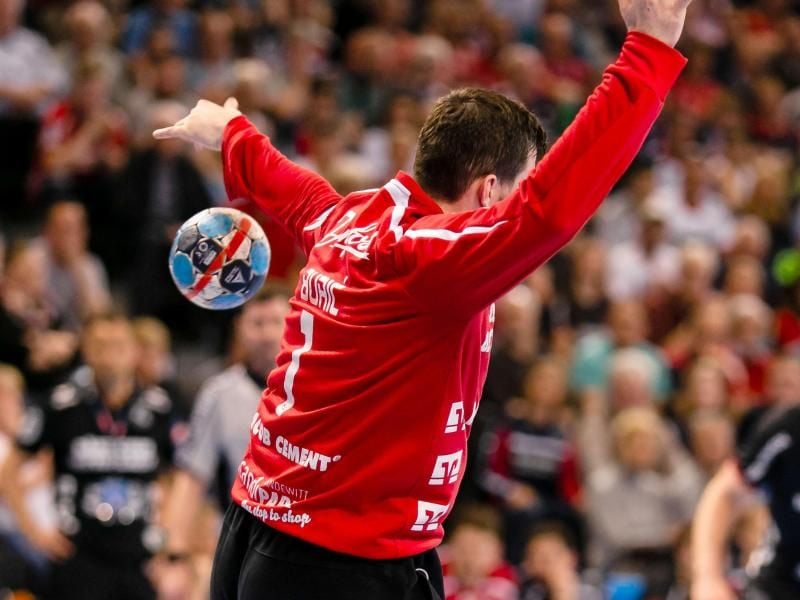 Flensburgs Torwart Benjamin Buric zeigte einige starke Paraden. Foto: Frank Molter