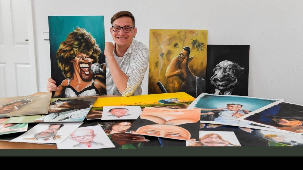Andere wollen Gesicht zeigen, er zeigt Gesichter - und zeigt, was hinter den Gesichern steckt: der Zeichner Thomas Leibe.