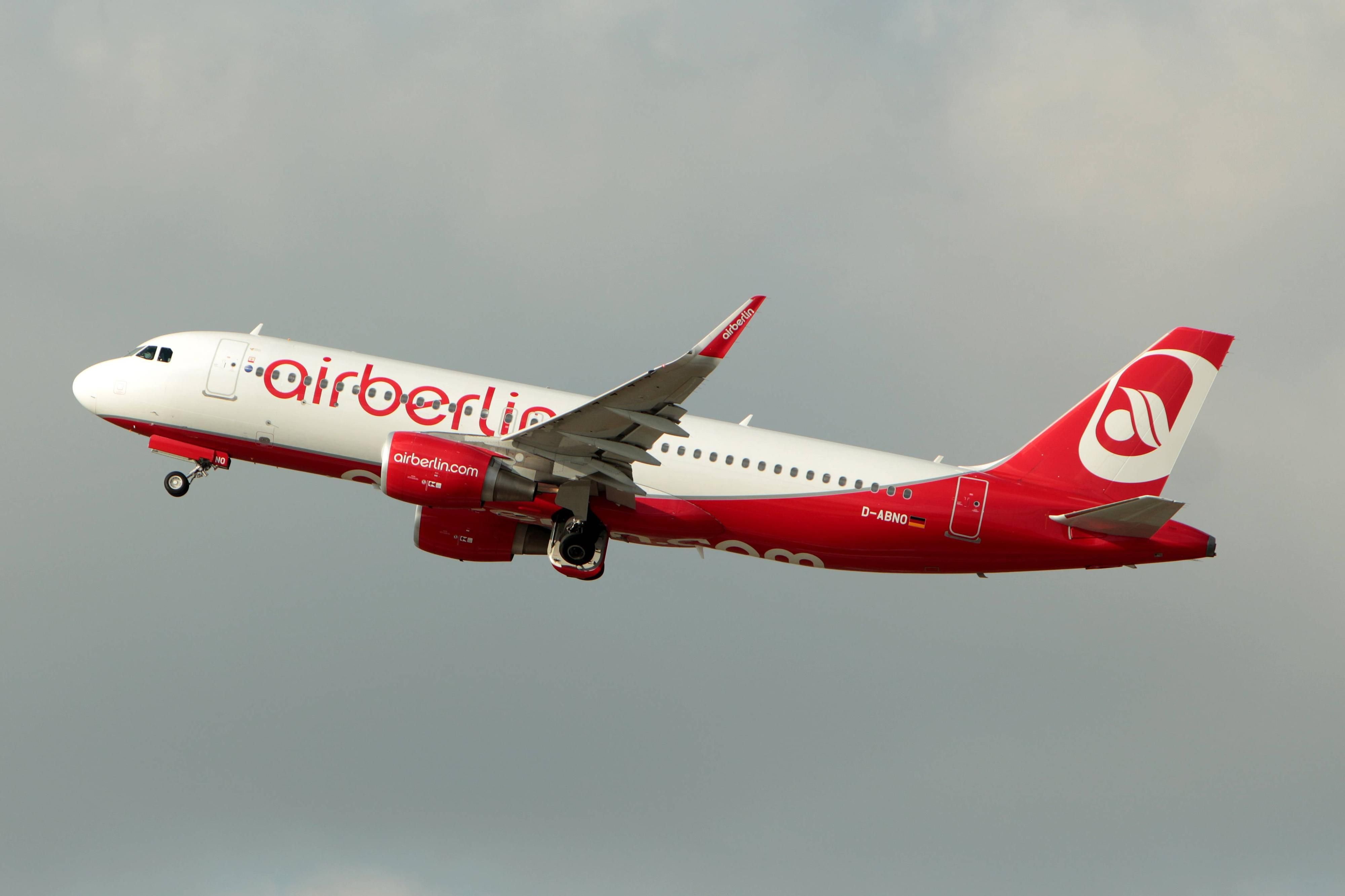 Eine Maschine von „Air Berlin“