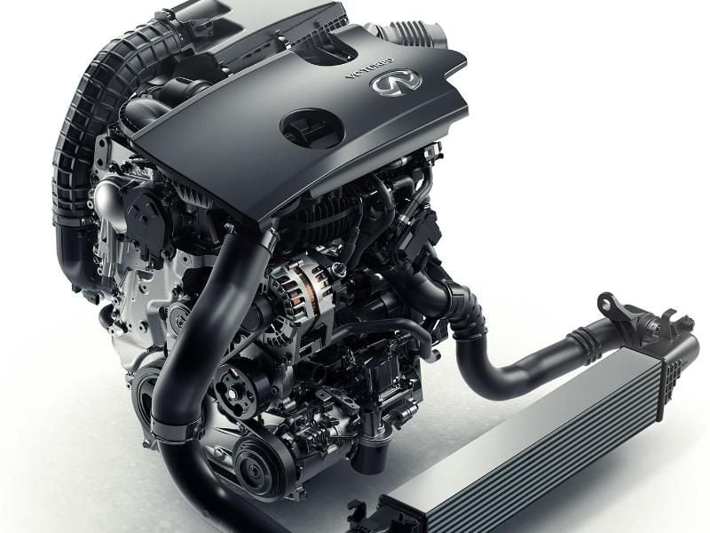 Infinitis neuer VC-T-Motor soll mit vier Zylindern und variabler Verdichtung die Leistung eines V6-Benziners erreichen. Der Verbrauch soll allerdings geringer ausfallen. Foto: Infiniti
