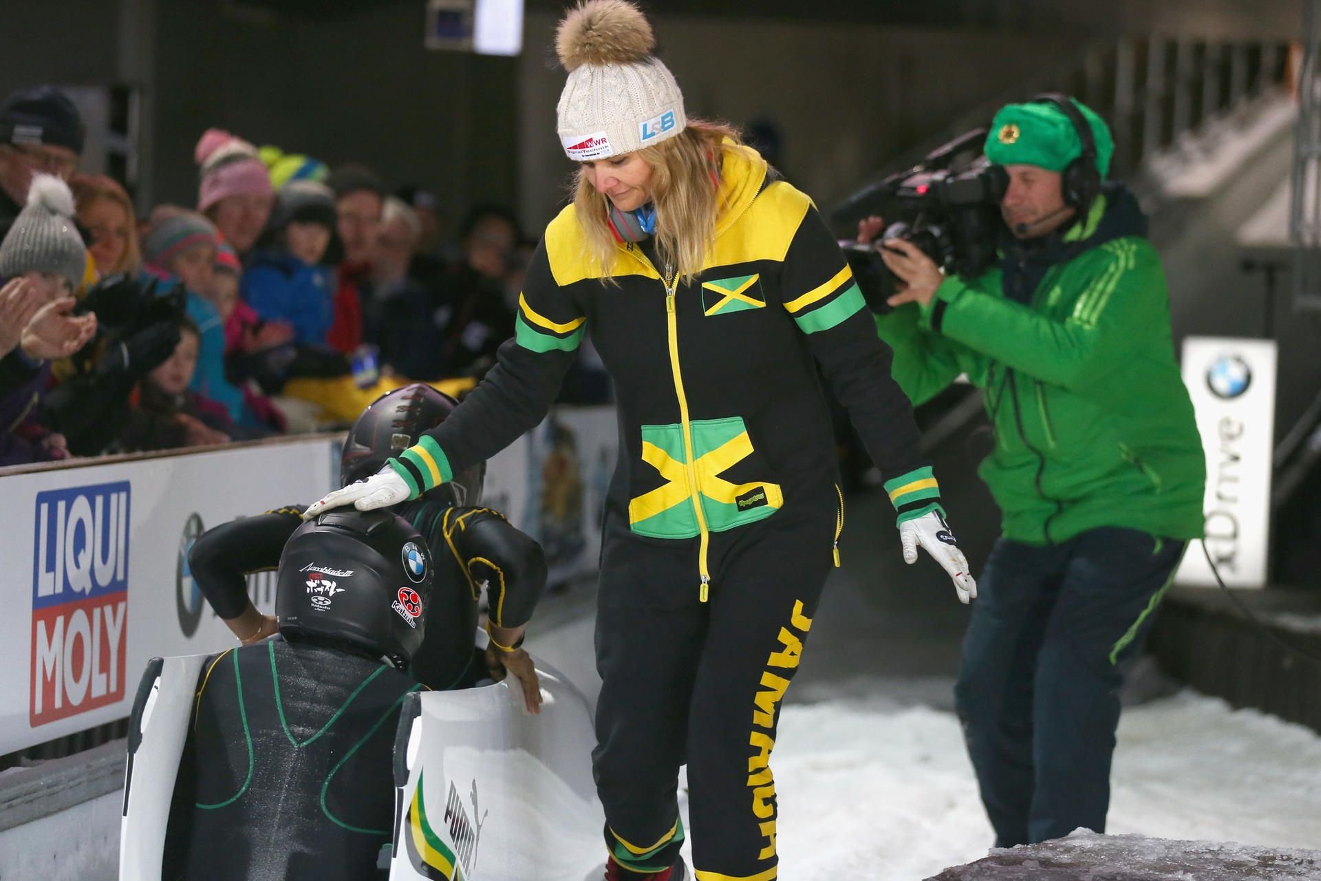 Sandra Kiriasis betreute das jamaikanische Frauenteam im Zweierbob.