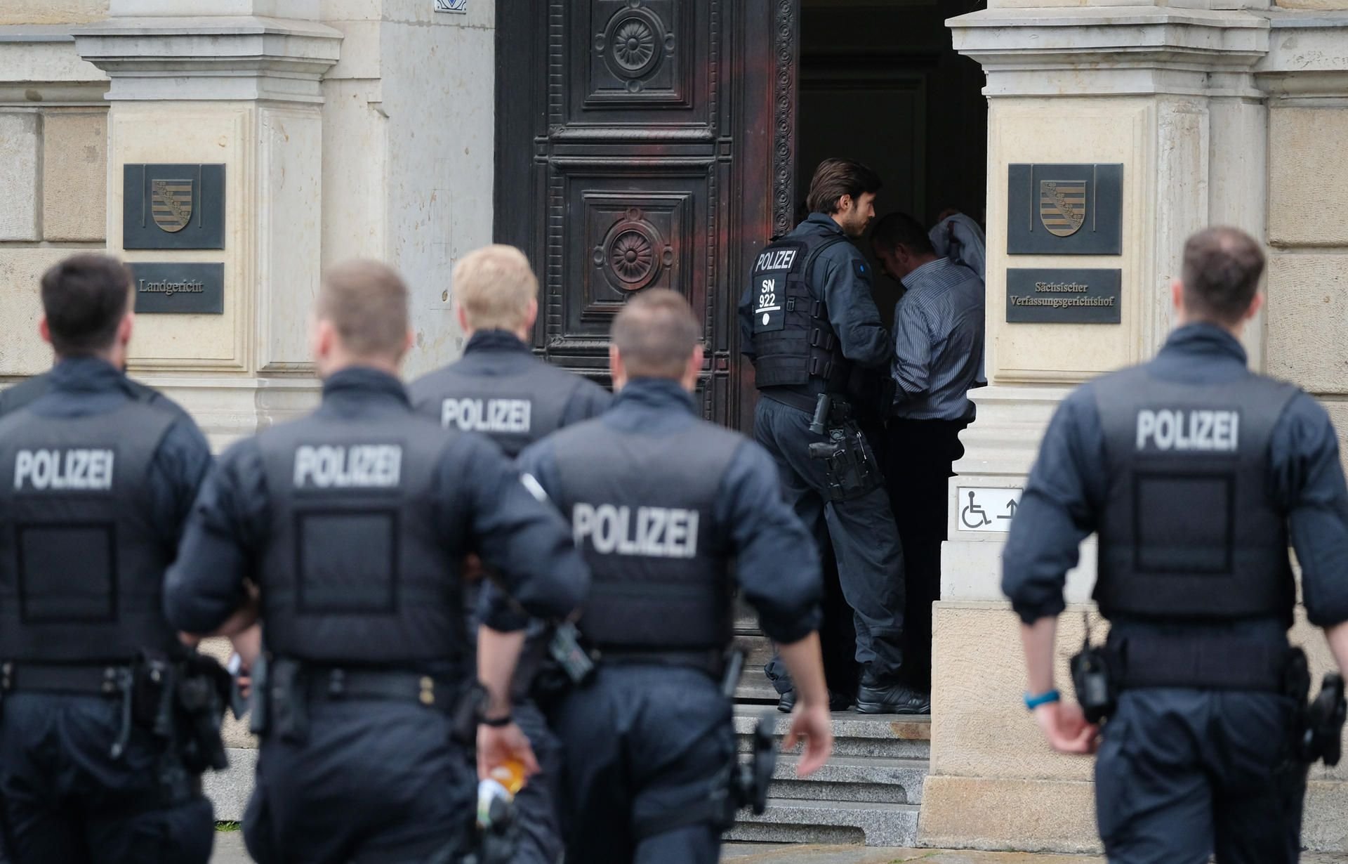 Der Prozess findet unter hohen Sicherheitsvorkehrungen statt.