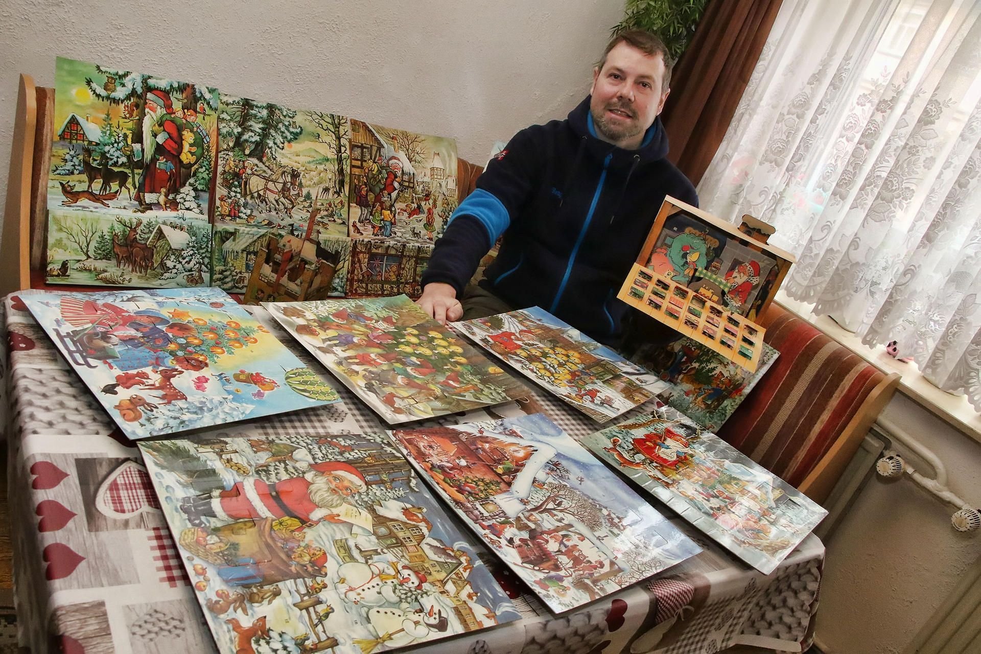 Inmitten der vielen Weihnachtskalender kommt bei Frank Siebert und seiner Familie Weihnachtsstimmung auf.