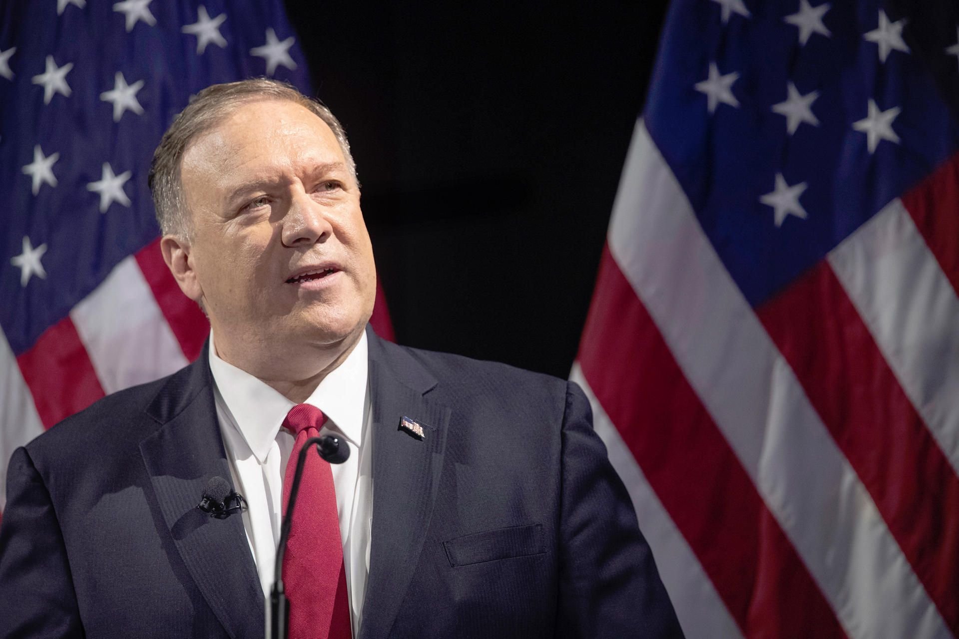 Mike Pompeo, Außenminister der USA, besucht Halle