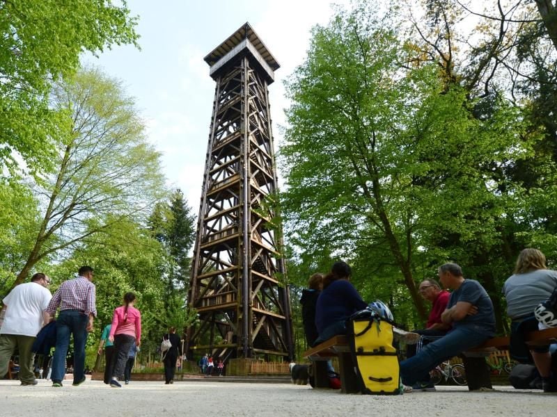 Ehemaliger Goetheturm in Frankfurt am Main. Foto: Arne Dedert/Archiv