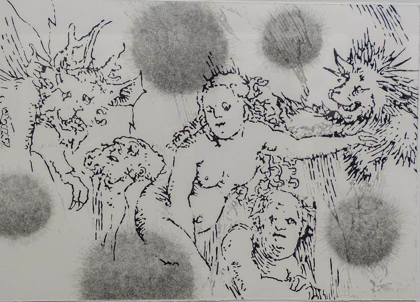Egagropili (Meeresbälle) sind das bevorzugte Sujet von Frederike Cranach und auch auf ihren Druckgrafiken im Cranach-Haus Markt 4 zu sehen.