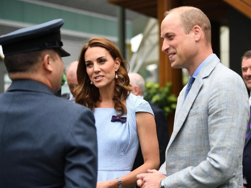 Prinz William und seine Frau Kate lassen sich das Finale im All England Lawn Tennis and Croquet Club nicht entgehen. Foto: Victoria Jones/PA Wire