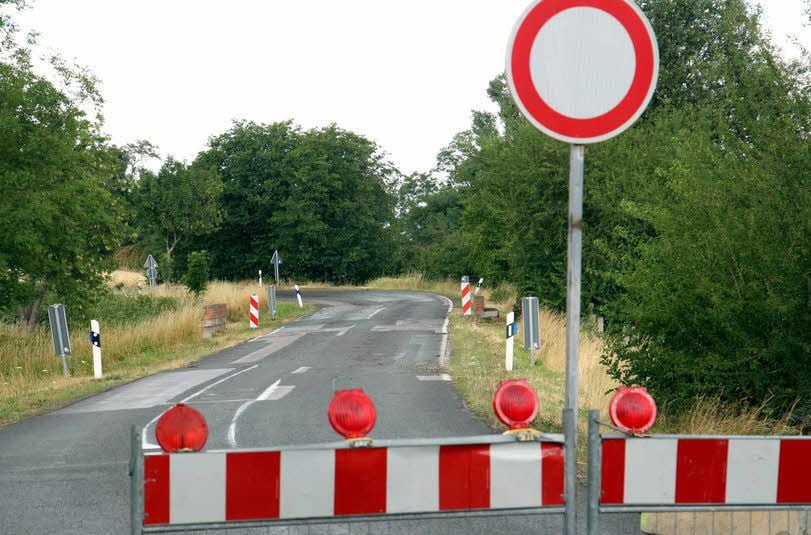 Von Strenznaundorf in Richtung Gnölbzig geht nichts mehr.