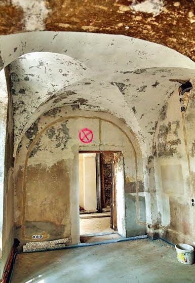 Die Gewölbedecken im Inneren.